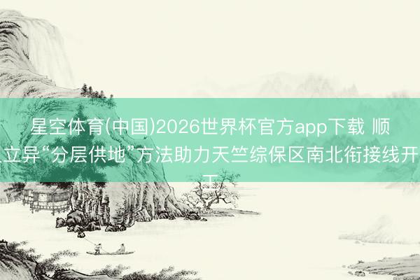 星空体育(中国)2026世界杯官方app下载 顺义立异“分层供地”方法助力天竺综保区南北衔接线开工