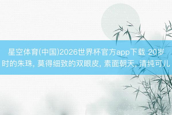 星空体育(中国)2026世界杯官方app下载 20岁时的朱珠， 莫得细致的双眼皮，<a href=