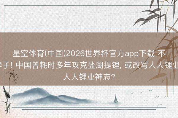 星空体育(中国)2026世界杯官方app下载 不再卡脖子! 中国曾耗时多年攻克盐湖提锂， 或改写人人锂业神志?