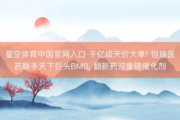 星空体育中国官网入口 千亿级天价大单! 恒瑞医药联手天下巨头BMS， 翻新药迎重磅催化剂